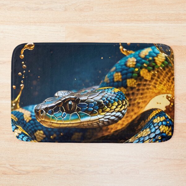 Item preview, Blue Gold Spotted Rattlesnake designed and sold by TheArtOfPat.
