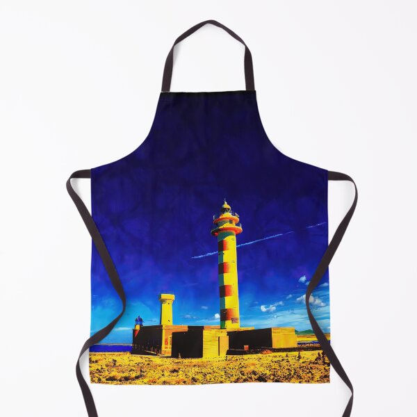 Item preview, Lighthouse scene, coastal life, abstract beach designed and sold by IdoFriedmanArt.