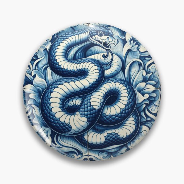 Item preview, Dutch Tile: The No.2 Snake designed and sold by ArtNook777.