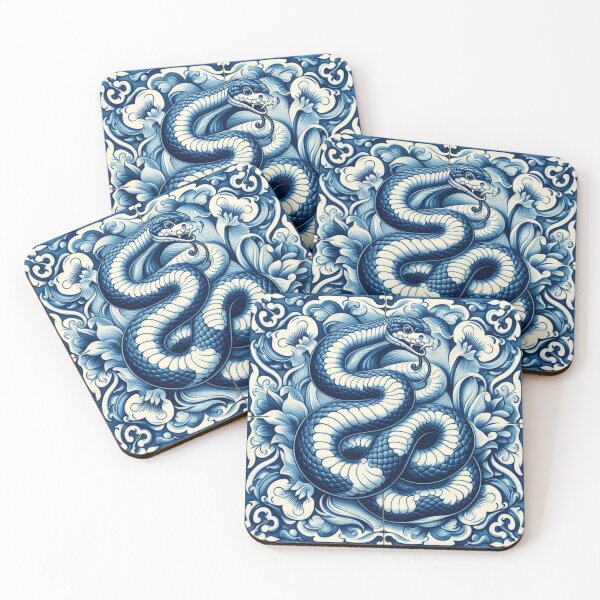 Item preview, Dutch Tile: The No.2 Snake designed and sold by ArtNook777.