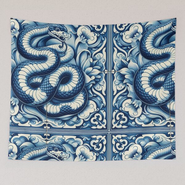 Item preview, Dutch Tile: The No.2 Snake designed and sold by ArtNook777.