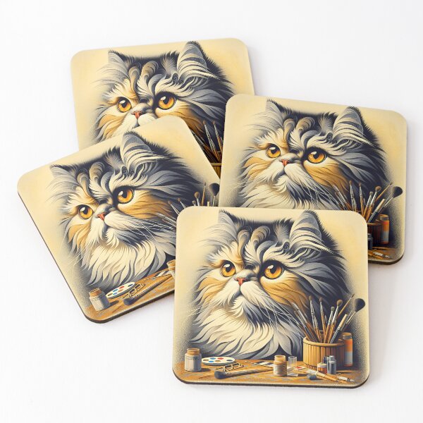 Aperçu de l'œuvre Persian Muse: A Symphony of Artistry créée et vendue par BastKittyStore.