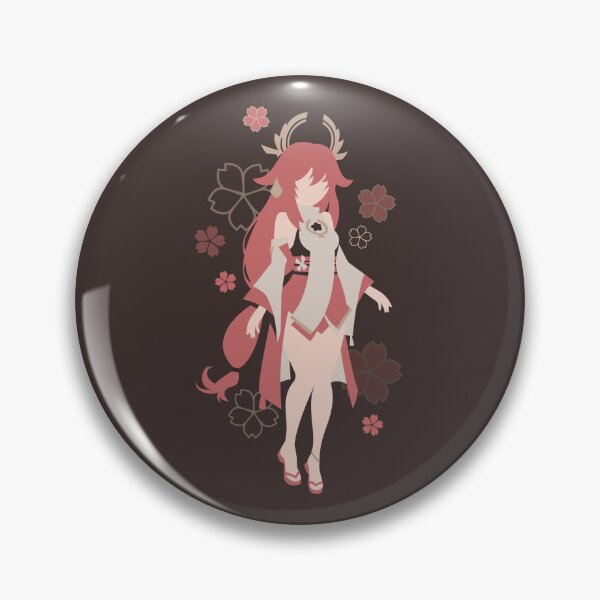 Item preview, Flat Yae Miko design from Genshin Impact designed and sold by damomonkey.