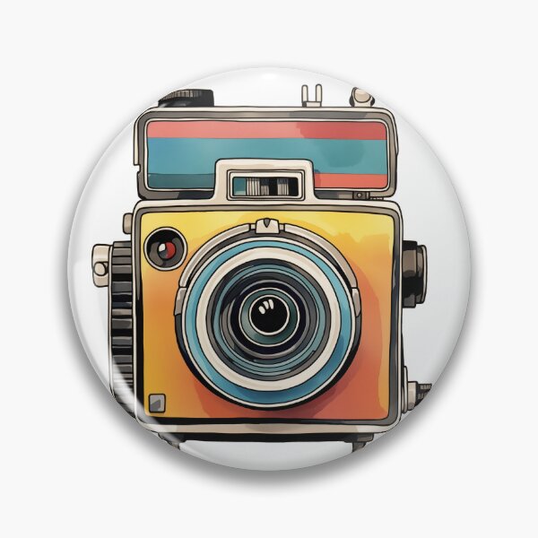 Item preview, retro photo Camera vintage with lens illustration colorful designed and sold by TankandDPS.