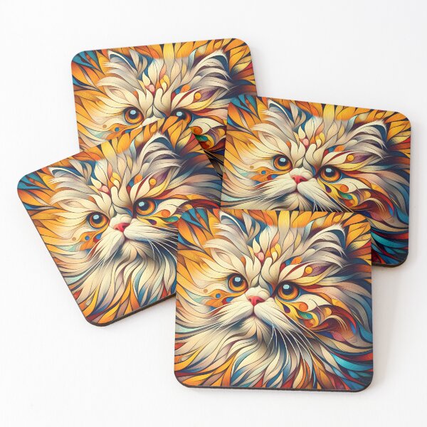 Aperçu de l'œuvre Persian Whispers: Artistic Elegance Illuminated créée et vendue par BastKittyStore.