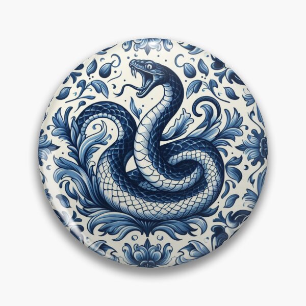 Item preview, Dutch Tile: The No.3 Snake designed and sold by ArtNook777.