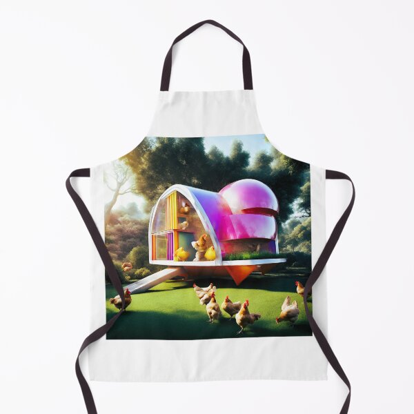 Item preview, futuristic chicken coop with poultry designed and sold by janjacbu.