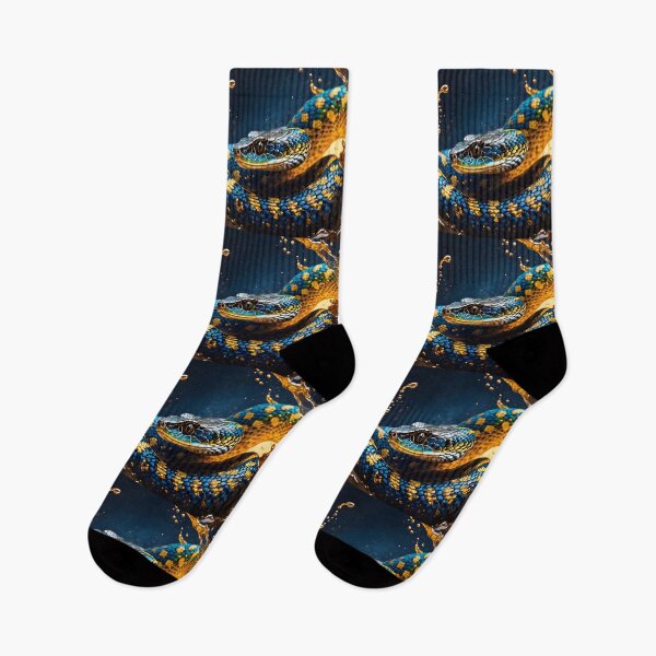 Item preview, Blue Gold Spotted Rattlesnake designed and sold by TheArtOfPat.