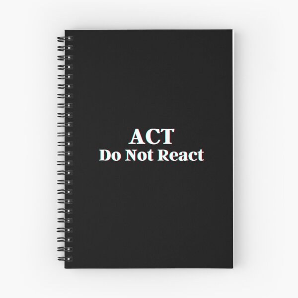 Item preview, Act do not react designed and sold by PostiveText.