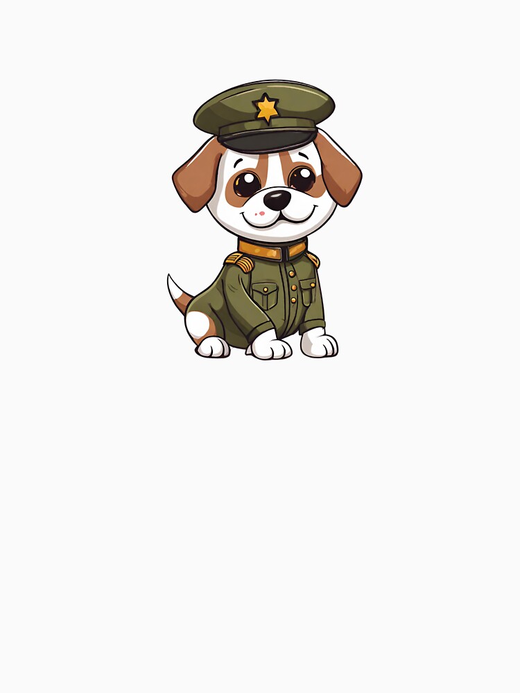Dog Soldier In Army Uniform Classic