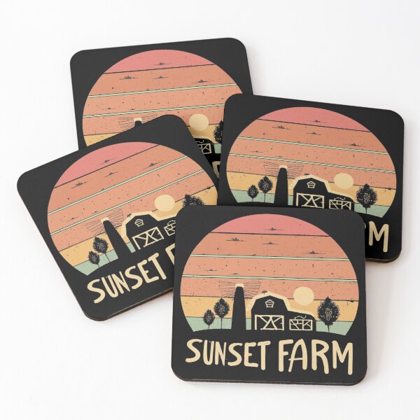 Item preview, Vintage colors sunset and sunset over the farm designed and sold by desinganddecor.