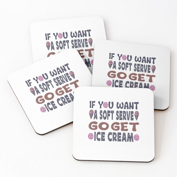 Item preview, If You Want A Soft Serve Go get Ice Cream Funny Volleyball Team game day  designed and sold by saadabs.