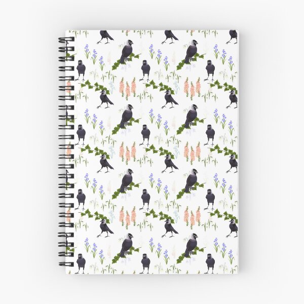 Item preview, Floral Jackdaw, a pattern layered with flowers. White designed and sold by Naty Design Prague.