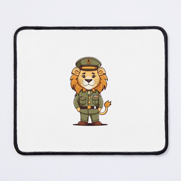Item preview, Lion Soldier In Army Uniform Classic designed and sold by Majestic Paws.