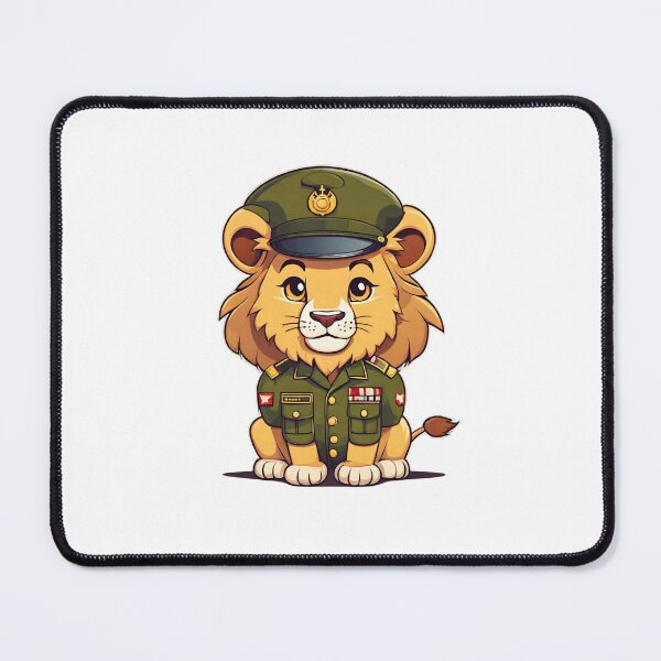 Item preview, Lion Soldier In Army Uniform Classic designed and sold by Majestic Paws.