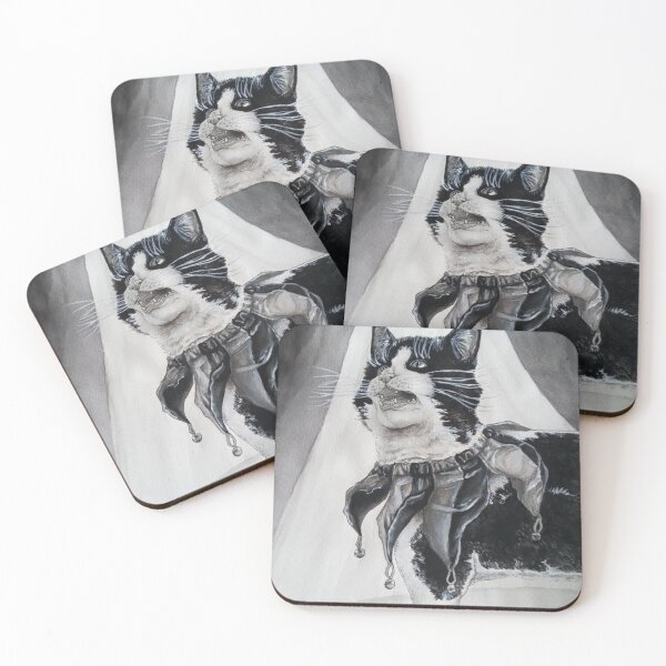 Item preview, "The Fool" watercolor painting of my cat designed and sold by Lxsketch.