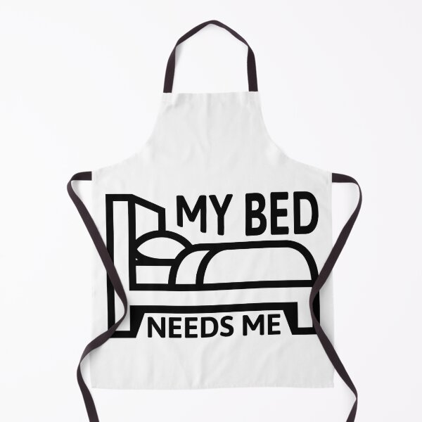 Item preview, My Bed Needs Me! Black And White designed and sold by PMCreative.