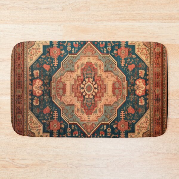 Item preview, Antique Vintage Persian Carpet Rug designed and sold by GrinGalore.