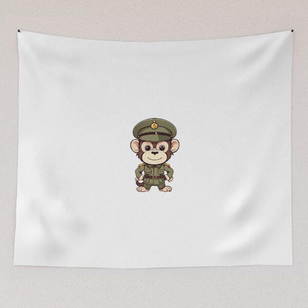 Item preview, Monkey Soldier In Army Uniform Classic designed and sold by Majestic Paws.