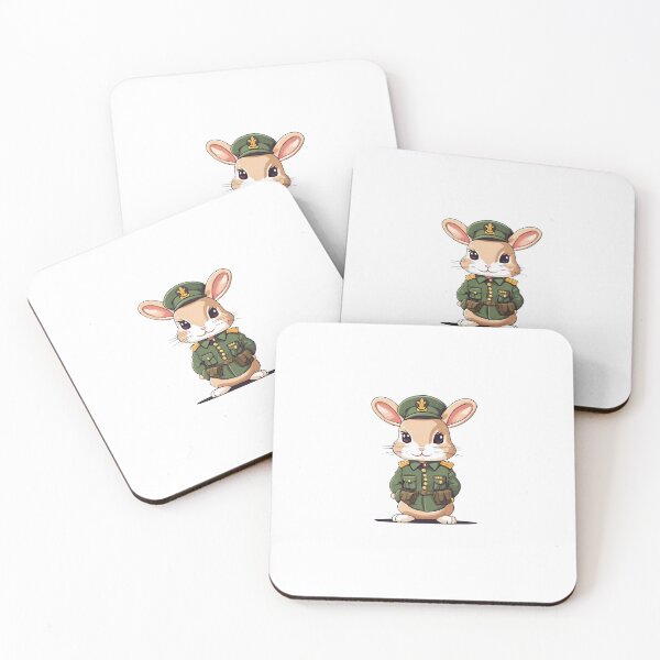 Item preview, Rabbit Soldier In Army Uniform Classic designed and sold by Majestic Paws.