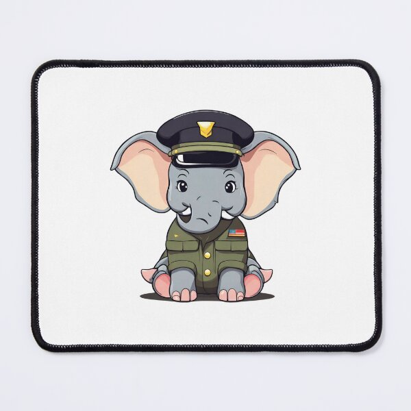 Item preview, Elephant Soldier In Army Uniform Classic designed and sold by Majestic Paws.