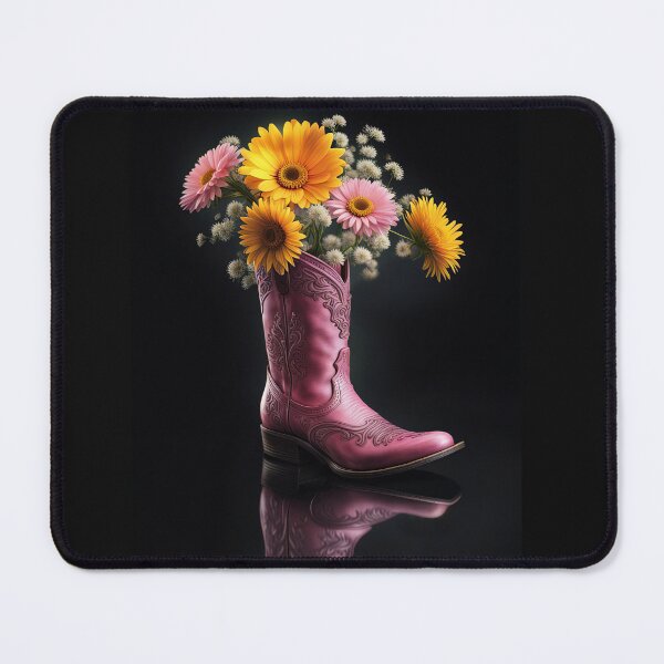 Item preview, Pink Cowboy Boot With Flowers  designed and sold by Stephanie Laird.