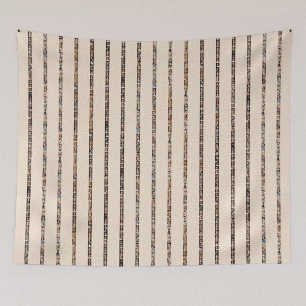 Item preview, Painted Ladies – Antique Portraits - Creamy White Stripes designed and sold by SageFolio.