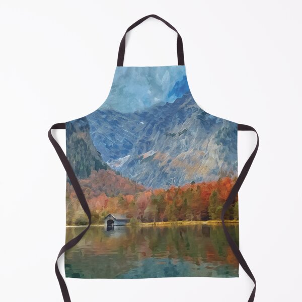 Item preview, Boathouse on Lake Königssee in watercolor designed and sold by Intermundium.