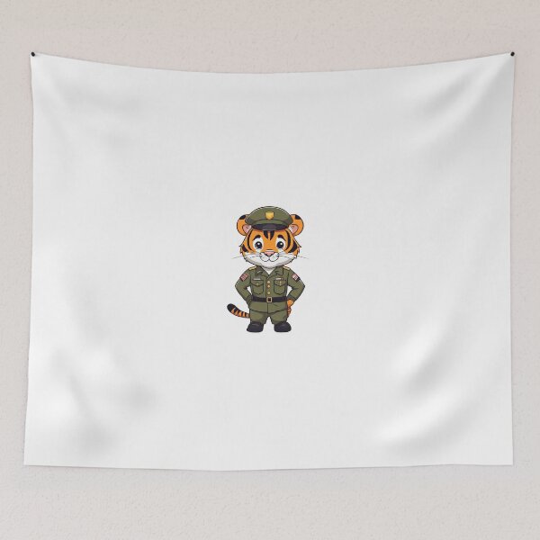 Item preview, Tiger Soldier In Army Uniform Classic designed and sold by Majestic Paws.