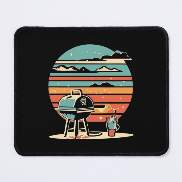 Item preview, Vintage colors sunset and barbeque designed and sold by desinganddecor.