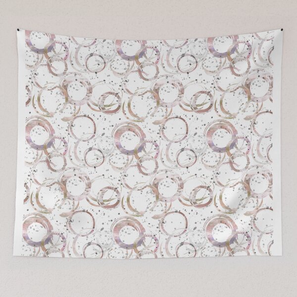 Item preview, Copy of Brush strokes free circles red pink designed and sold by Alessandro Remo Mazzoni Remotextiles.
