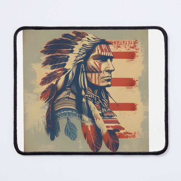 Item preview, Native American Male Folk Art Design designed and sold by Luxpavo.