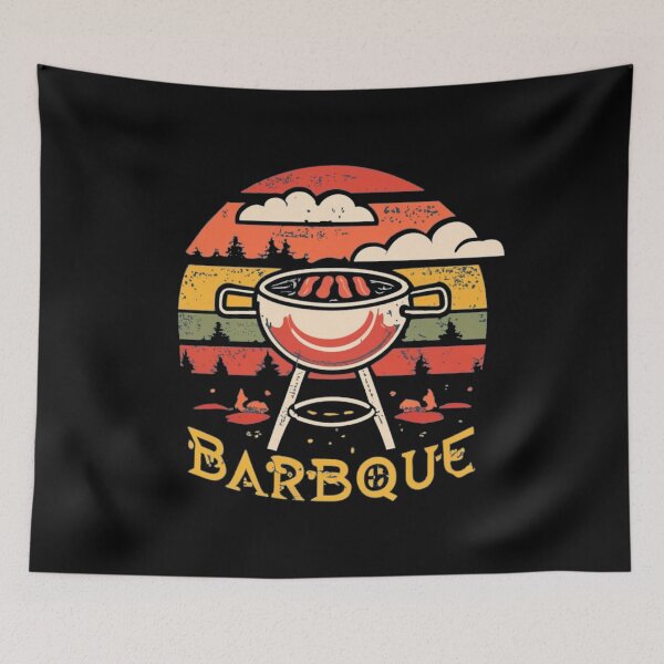 Item preview, Vintage colors sunset and barbeque designed and sold by desinganddecor.