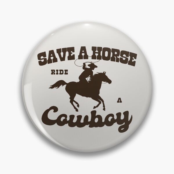 Item preview, save a horse ride a cowboy (brown) designed and sold by Jasy Avila.