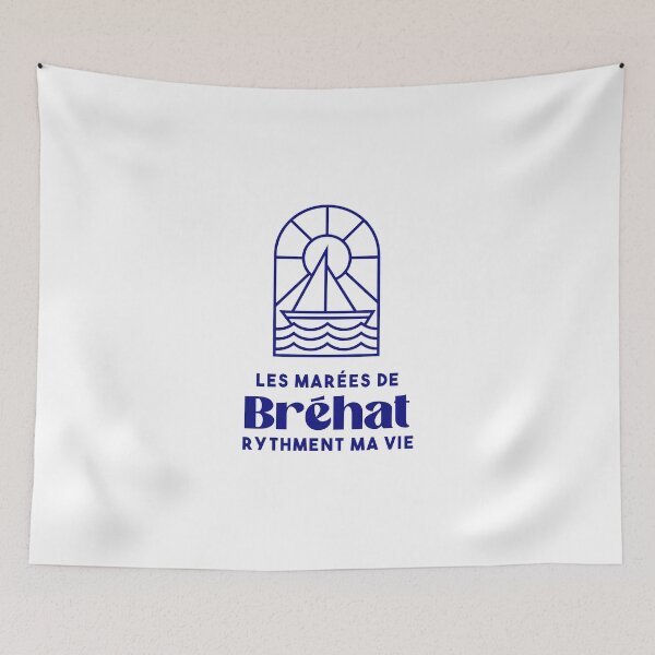 Item preview, The tides of Bréhat give rhythm to my life - Brittany Morbihan 56 Mer Vacances Plage designed and sold by Burning Dog.