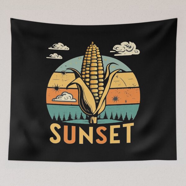 Item preview, Vintage colors sunset and corn designed and sold by desinganddecor.