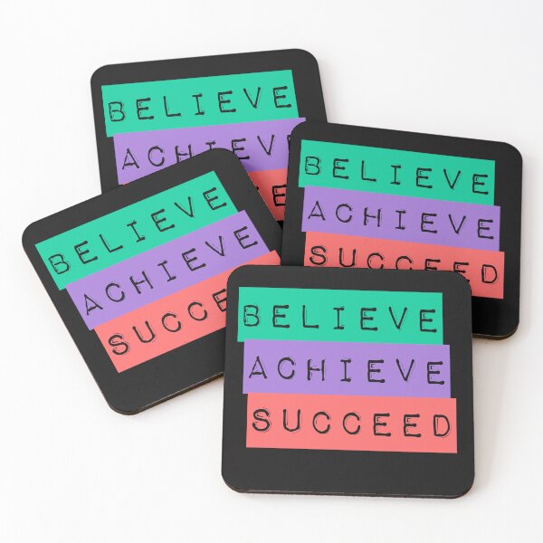 Item preview, BELIEVE & ACHIEVE & SUCCEED designed and sold by DesginPro.