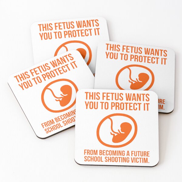 Item preview, Fetus against school shootings designed and sold by Rachel the Artist .