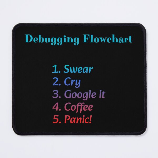 Item preview, Debugging Flowchart designed and sold by FashCode.