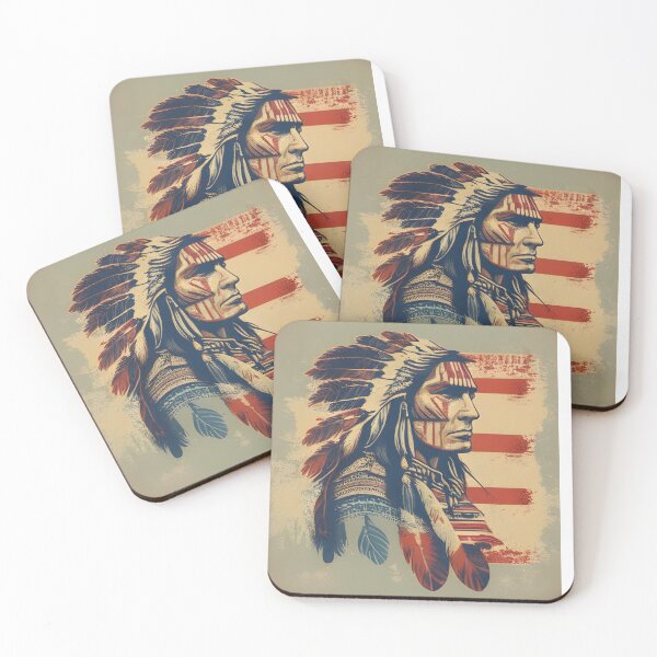 Item preview, Native American Male Folk Art Design designed and sold by Luxpavo.