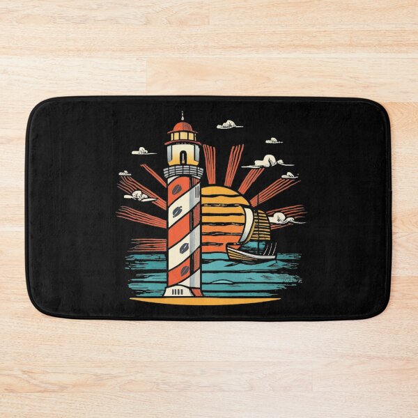 Item preview, Vintage colors sunset and Lighthouse designed and sold by desinganddecor.