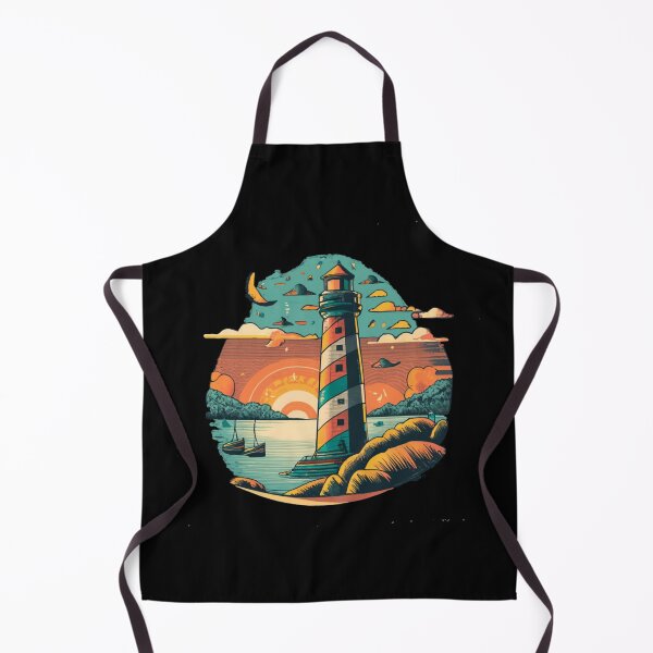 Item preview, Vintage colors sunset and Lighthouse designed and sold by desinganddecor.