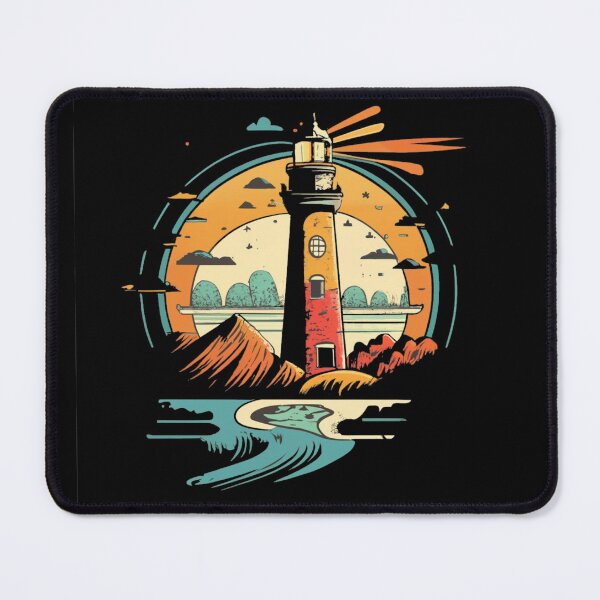 Item preview, Vintage colors sunset and Lighthouse designed and sold by desinganddecor.