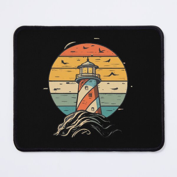 Item preview, Vintage colors sunset and Lighthouse designed and sold by desinganddecor.