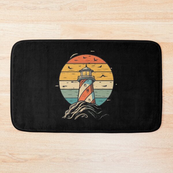 Item preview, Vintage colors sunset and Lighthouse designed and sold by desinganddecor.