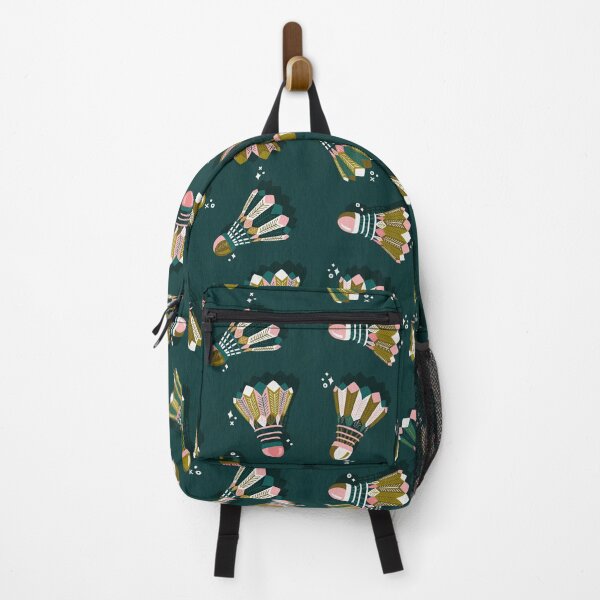 Item preview, Badminton Birdies – Teal & Blush on Teal designed and sold by Cat Coquillette.