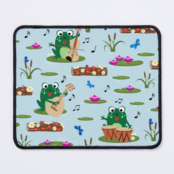 Item preview, Musical Frogs Playing Instruments on Lily Pads designed and sold by VintageStyle.
