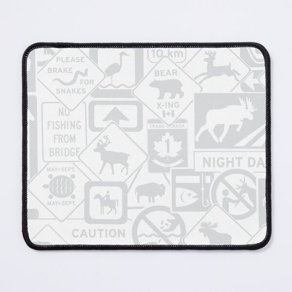 Item preview, Animal Wildlife Road Signs in Gray designed and sold by VintageStyle.