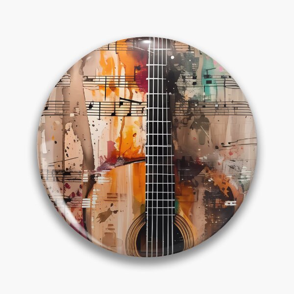Item preview, "Guitar Notes in Harmony" designed and sold by Art-Vortex-fr.