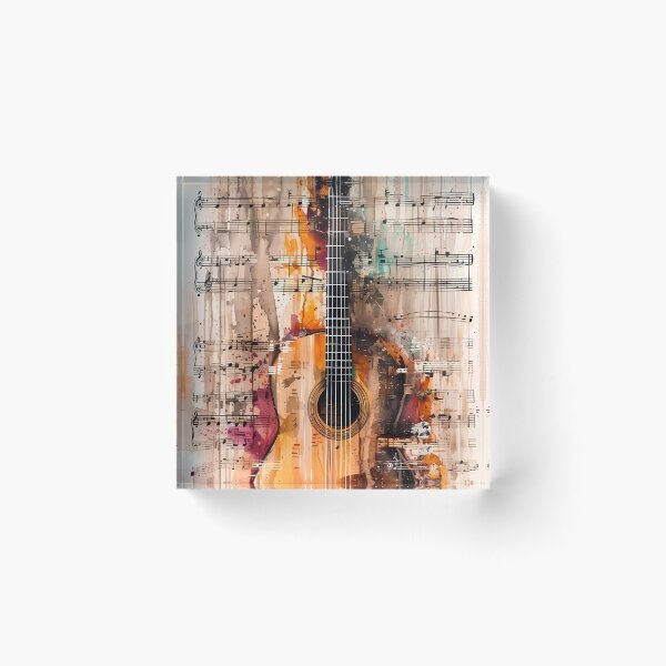 Item preview, "Guitar Notes in Harmony" designed and sold by Art-Vortex-fr.